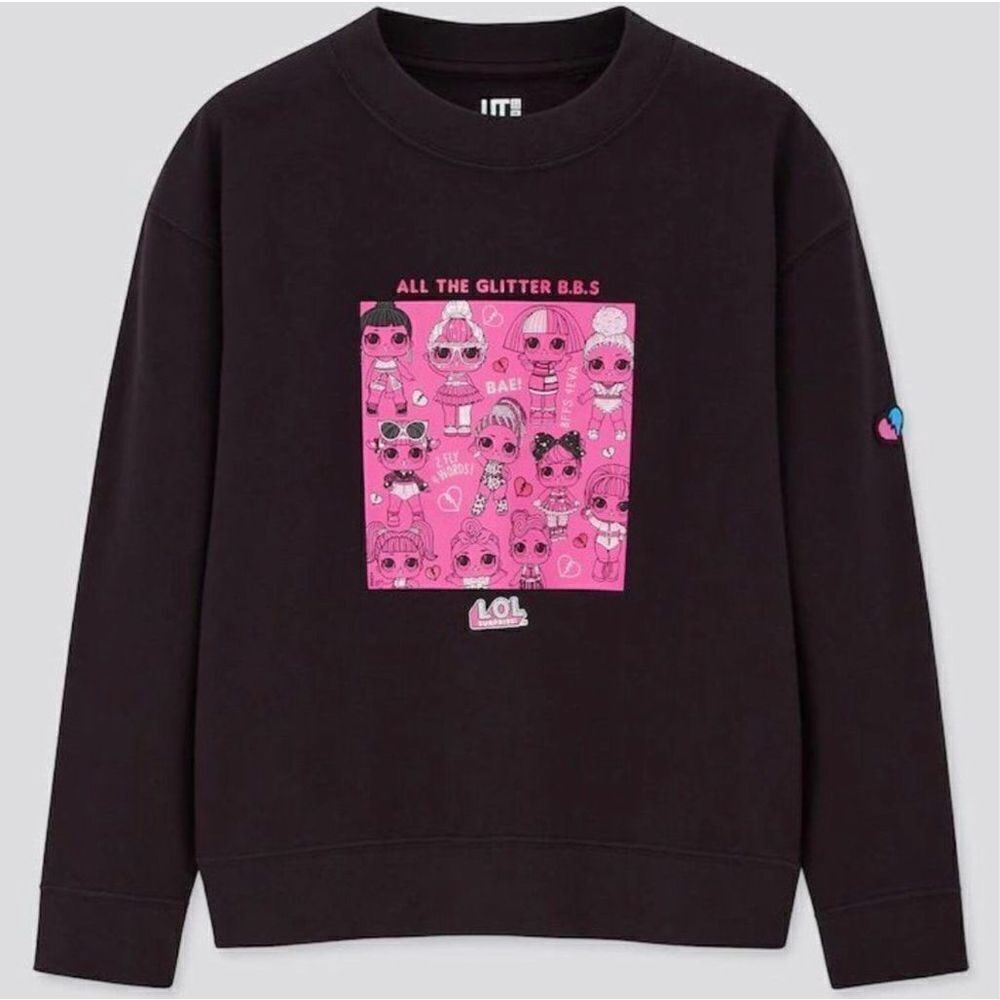 Uniqlo X LOL Surprise Graphic Lightweight Sweatshirt Size 5-6